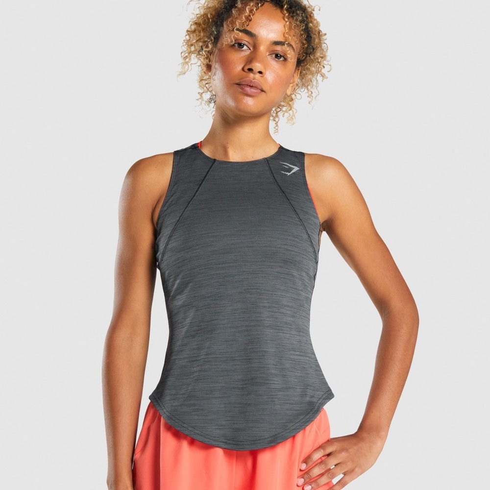 NIB GYMSHARK CHARCOAL MARL SPEED TANK SIZE XS❤️❤️❤️❤️
